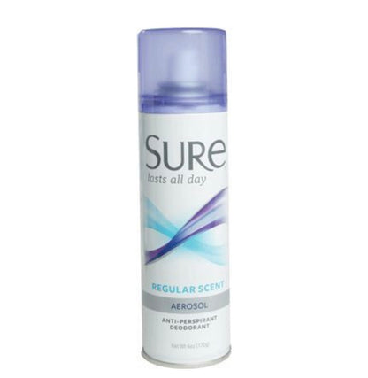 Sure Anti-Perspirant Deodorant Regular 6 oz. Aerosol